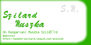 szilard muszka business card